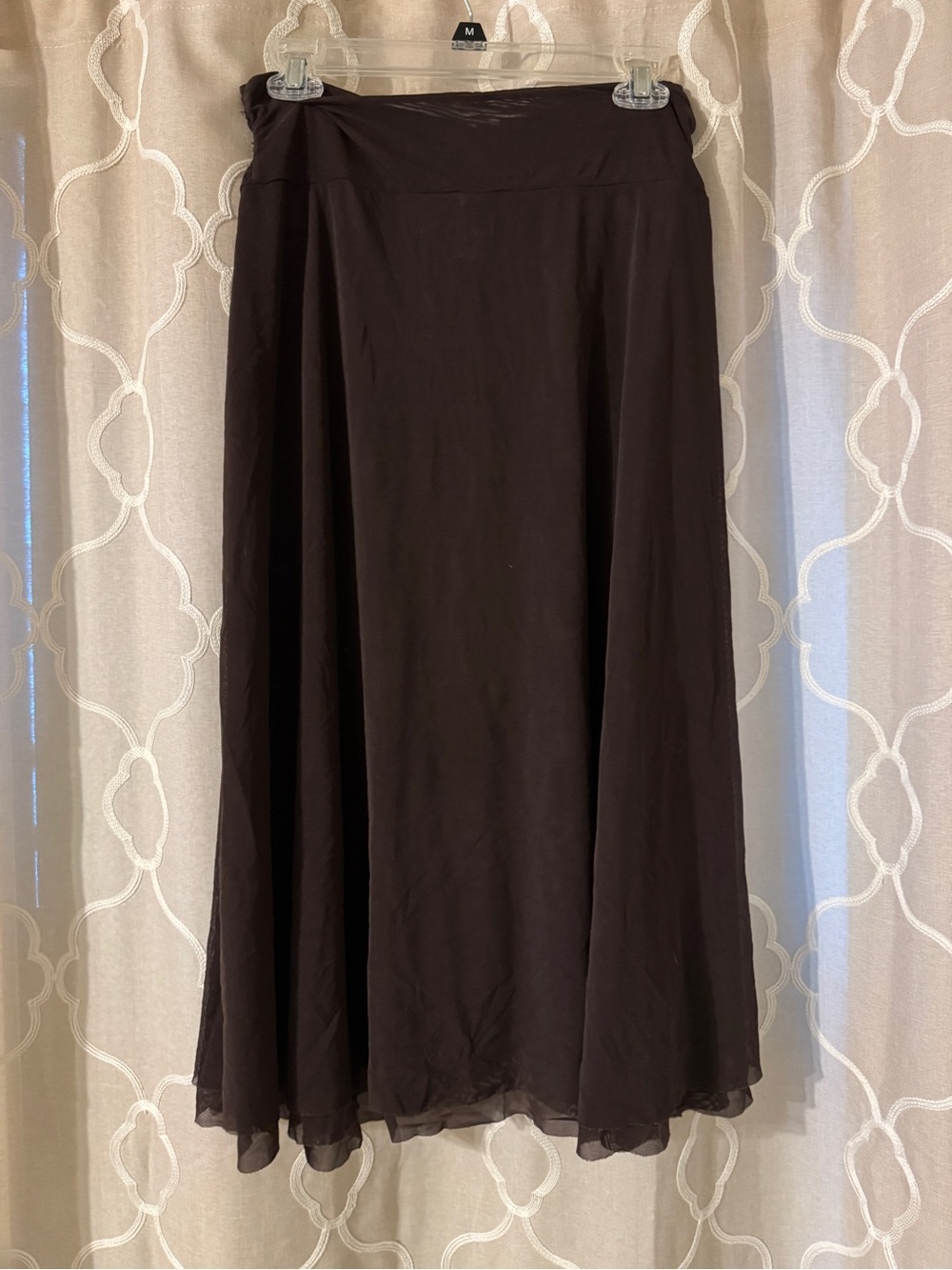 Profile Brown Ruffled Swim Sarong - Picture 2 of 4